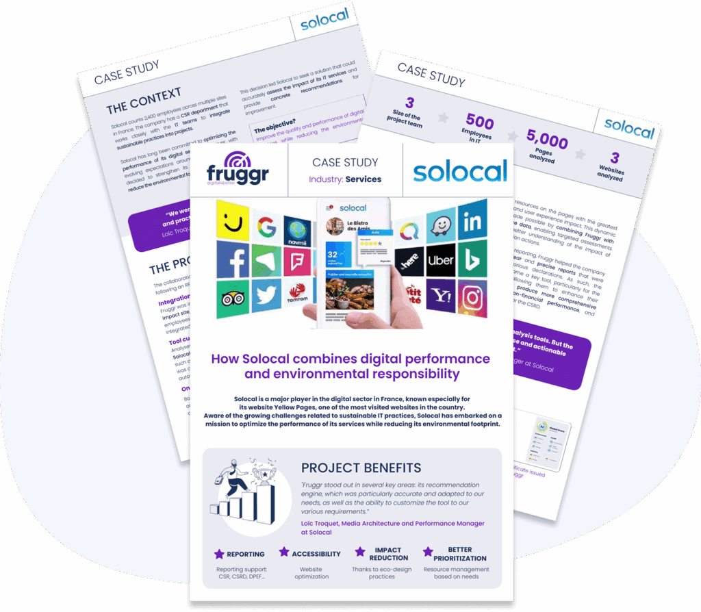 3-part overview of the Solocal case study