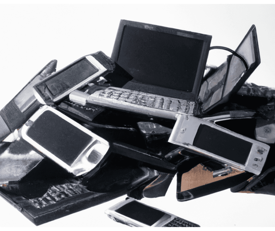 Piling up of used digital devices