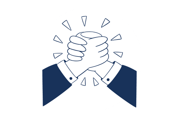 illustration of an handshake