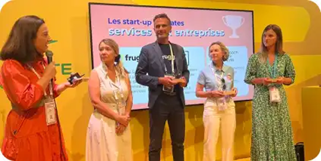 photo of the winners of the challenge la poste