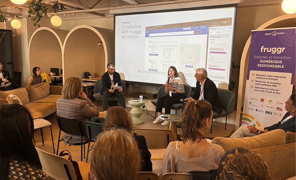 Notre client BPCE prenant à la parole à la journée Fruggr