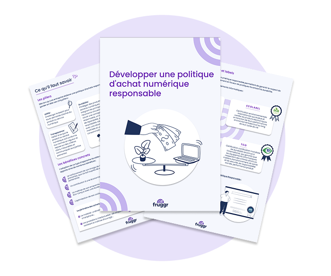 Aperçu en 3 volets de l'outil Achat responsable