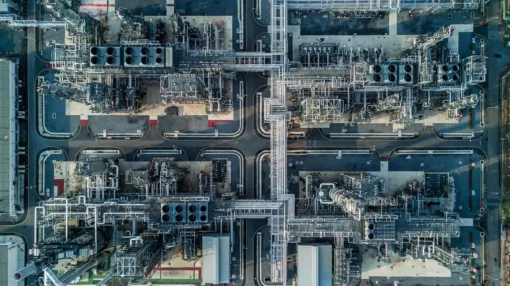image d'une ville vu de haut