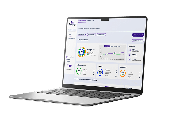mockup du module service de Fruggr qui porte la fonctionnalité RGESN