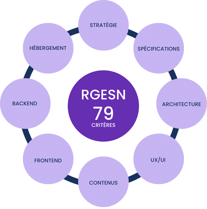 schéma du RGESN et de ses 9 thématiques