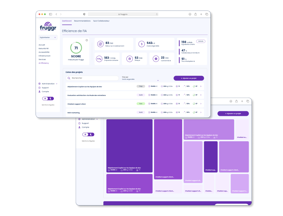 Ecran du module intelligence artificielle